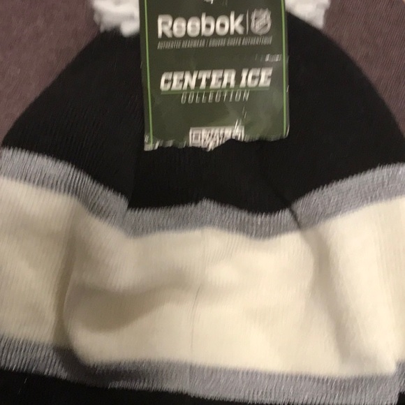 Reebok NHL 1917-2017 black, white and silver toque. - Picture 3 of 5